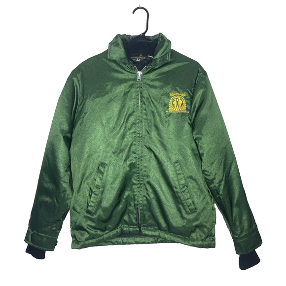 Vintage Golden Fleece Workwear Jacket Green Sz 40 USA Made Detachable Lining Y2K - Picture 1 of 12